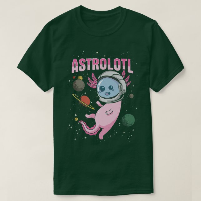 T-shirt Conception de l'Aolotl pour un astronaute  (Design devant)