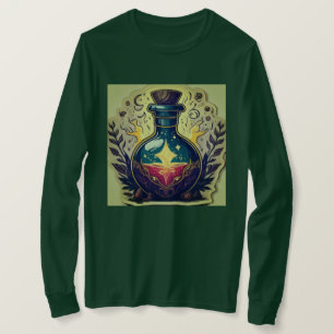 T-shirt Conception de l'autocollant de bouteille de potion