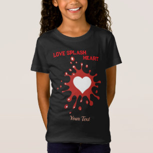 T-Shirt Conception de l'éclaboussure de cœur – Design d'ex