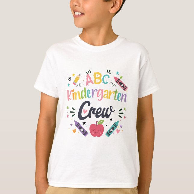 T-shirt Conception de l'école de la troupe de maternelle A (Devant)