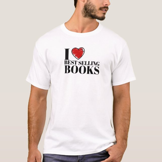 T-shirt Conception de lecteur classique "J'aime les meille (Devant)