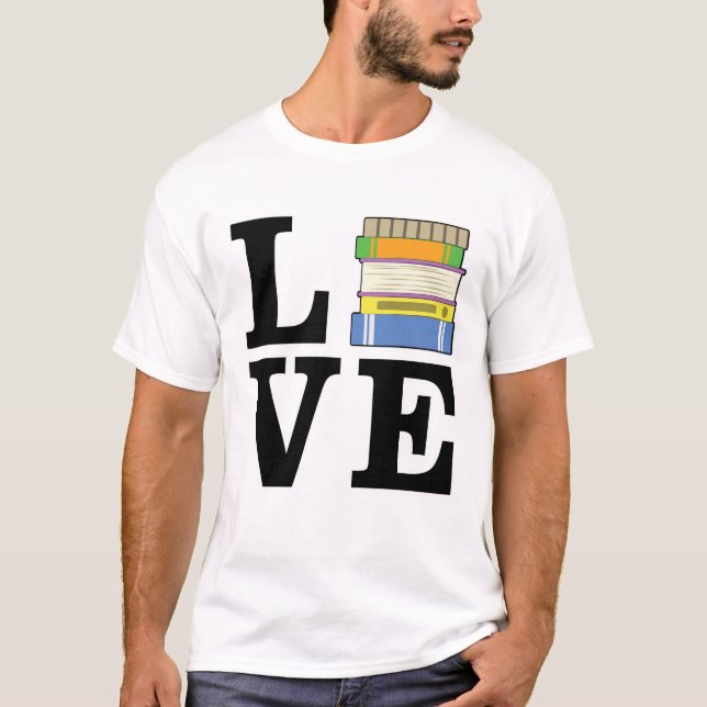 T-shirt Conception de lecture amusante (Devant)