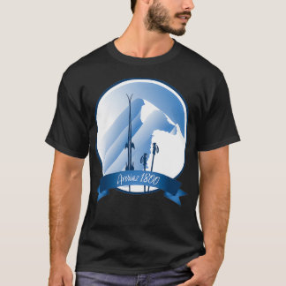 T-shirt Conception de leewarddesign de ski Avoriaz 1800 Al