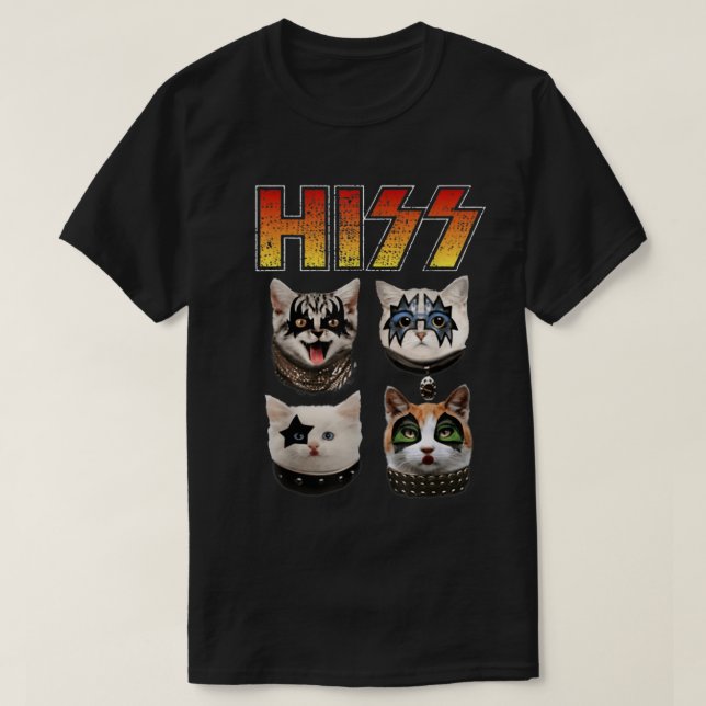 T-shirt Conception de légendes Meowtal de groupe de rock p (Design devant)
