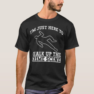 T-shirt Conception de l'enquêteur sur la scène de crime po
