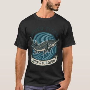 T-shirt Conception de l'esturgeon de l'Amour - Titan de la