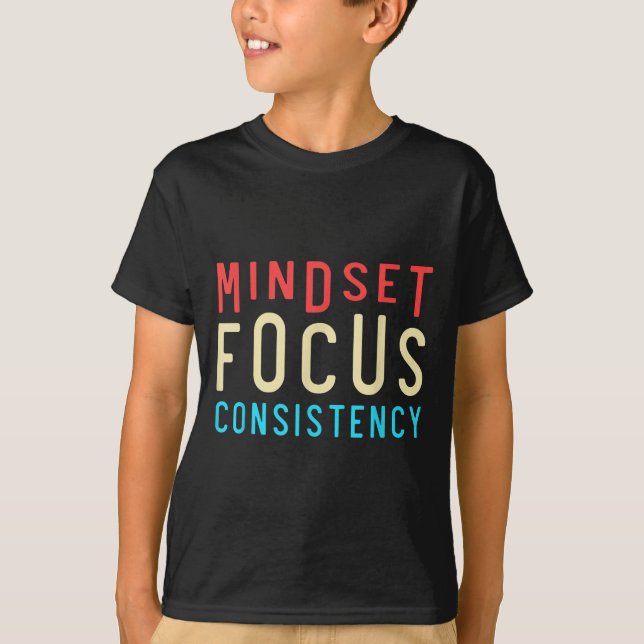 T-shirt Conception de l'état d'esprit Cohérence Motivation (Devant)