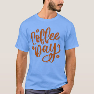 T-shirt Conception de lettrage à la main pour la journée d
