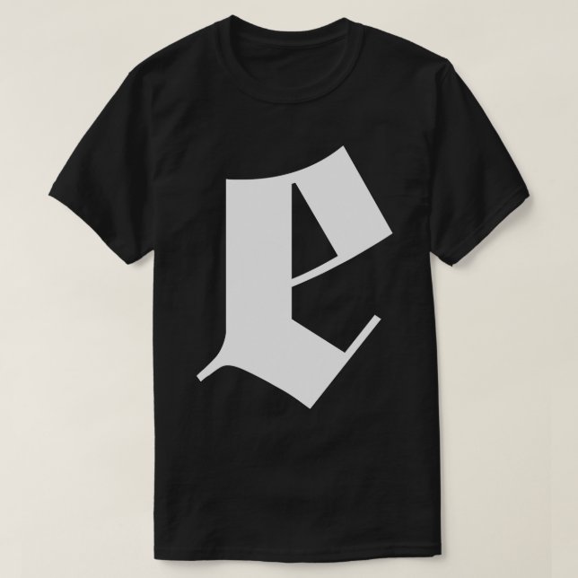 T-shirt conception de lettre goth (Design devant)