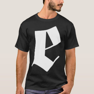 T-shirt conception de lettre goth
