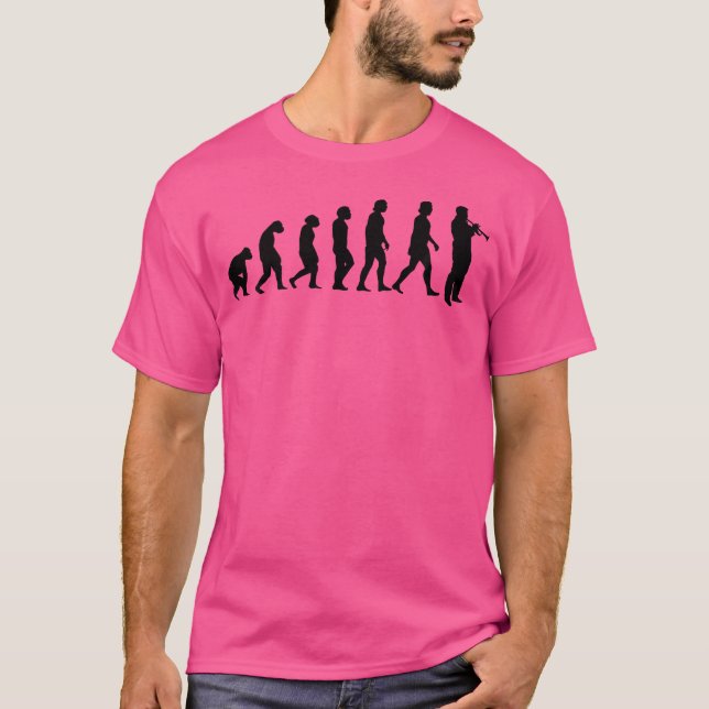 T-shirt Conception De L'Évolution Trumpeter Pour Trumpet P (Devant)