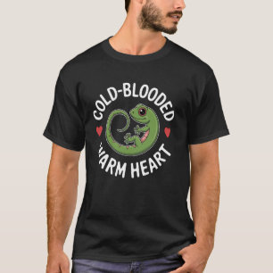 T-shirt Conception de lézard à cœur chaud et sang froid