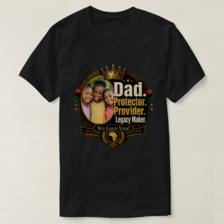 T-shirt Conception de l'héritage du père noir (personnalis