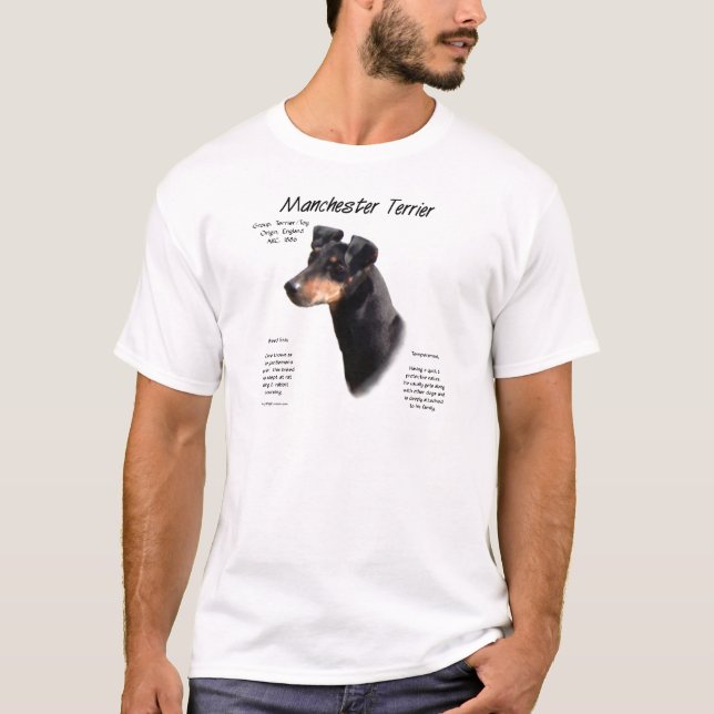 T-shirt Conception de l'histoire de Manchester Terrier (Devant)