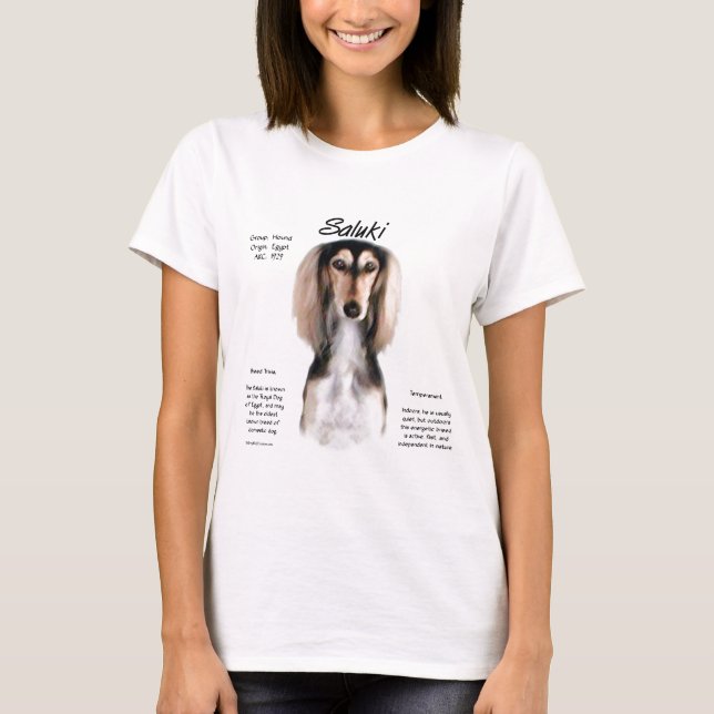 T-shirt Conception de l'histoire de Saluki (Devant)