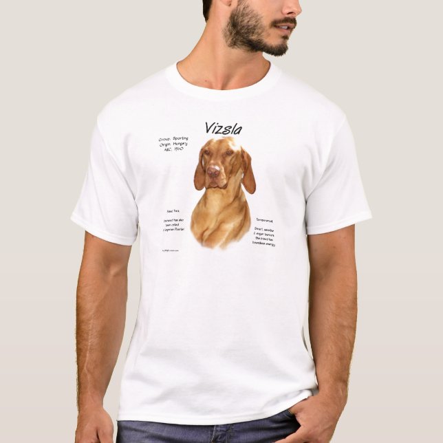 T-shirt Conception de l'histoire de Vizsla (Devant)