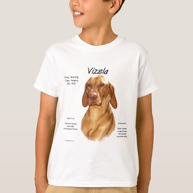 T-shirt Conception de l'histoire de Vizsla (Devant)