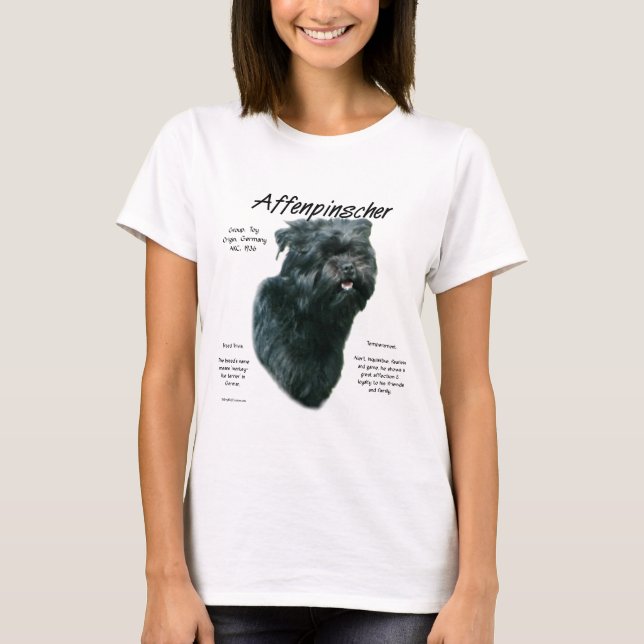 T-shirt Conception de l'historique Affenpinscher (Devant)