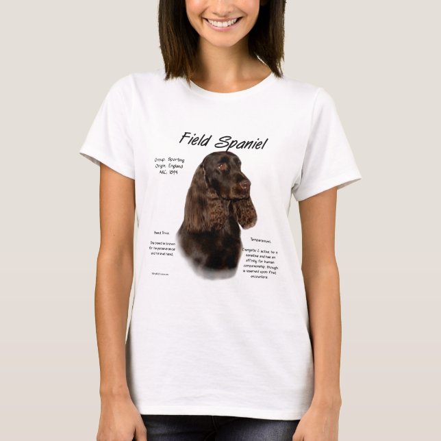 T-shirt Conception de l'historique de l'espagnol de champ (Devant)