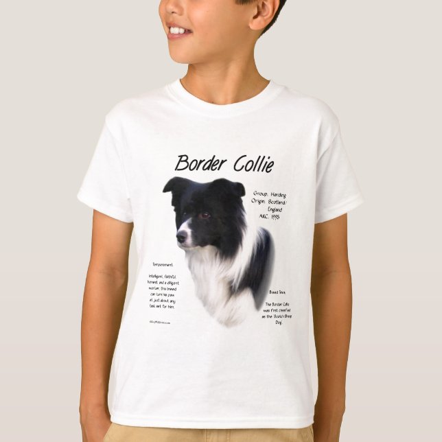 T-shirt Conception de l'historique des bordures (Devant)