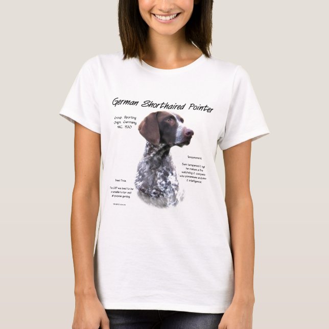 T-shirt Conception de l'historique des pointeurs courts al (Devant)