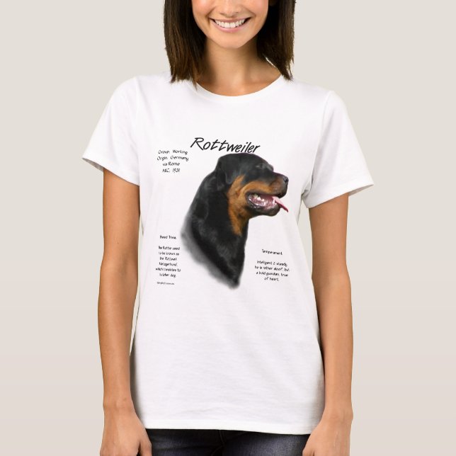 T-shirt Conception de l'historique Rottweiler (Devant)