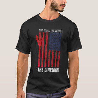 T-shirt Conception De Linéaire Électrique Pour Lineworker