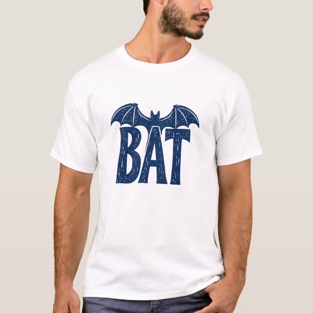 T-shirt Conception de linogravure d'Halloween en forme d'a (Devant)