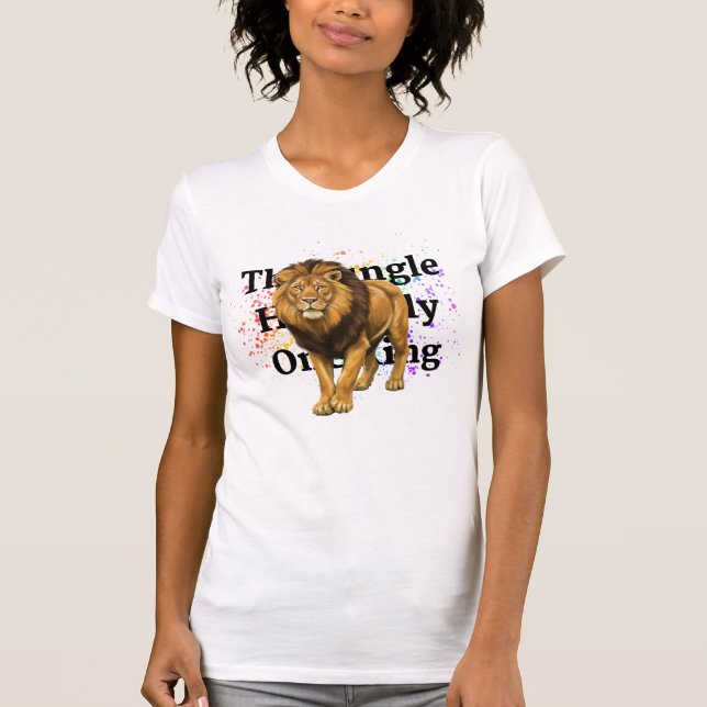 T-shirt conception de lion (Devant)