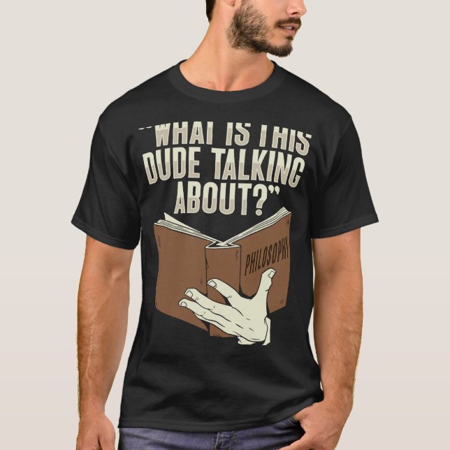 T-shirt Conception de livres philosophiques pour un étudia (Devant)