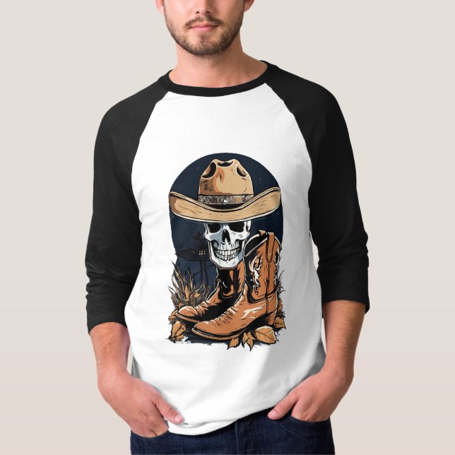 T-shirt "Conception de logo de casquette et de chaussures  (Devant)