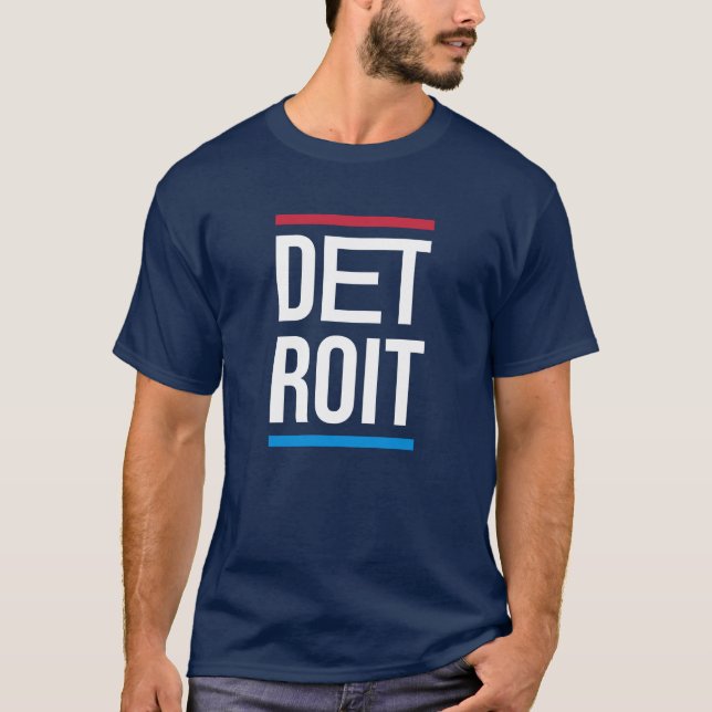 T-shirt conception de logo de la ville de Détroit (Devant)