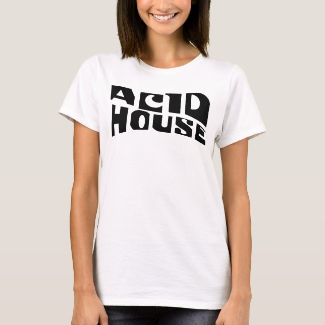 T-shirt conception de logo de musique Acid House (Devant)