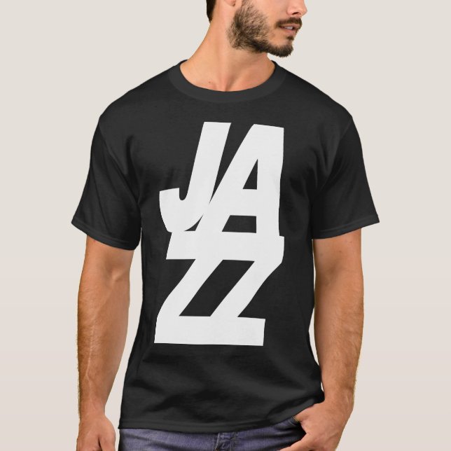 T-shirt conception de logo de musique jazz gras (Devant)