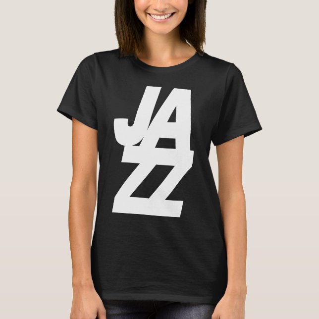 T-shirt conception de logo de musique jazz gras (Devant)