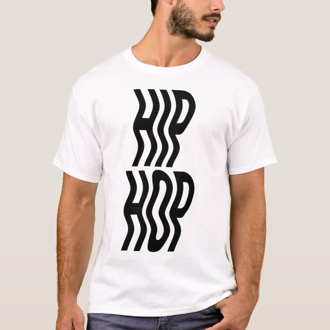 T-shirt conception de logo de typographie de musique hipho (Devant)