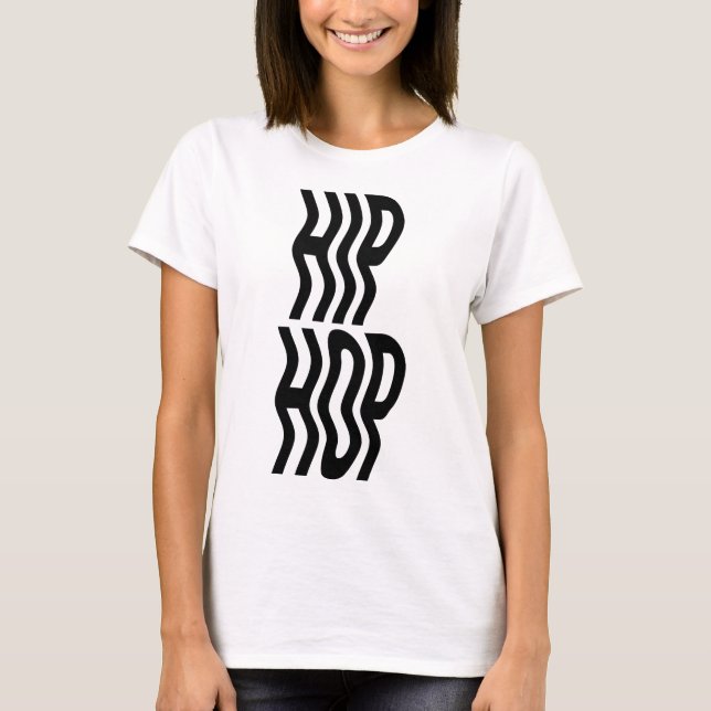 T-shirt conception de logo de typographie de musique hipho (Devant)