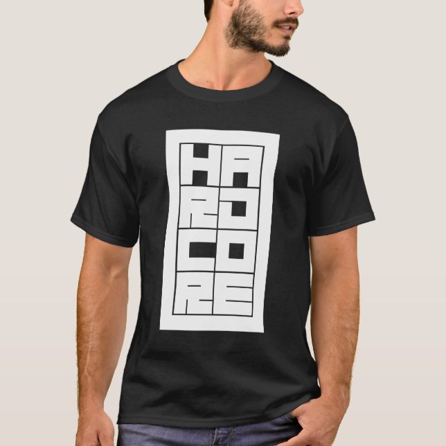 T-shirt Conception de logo de typographie gras et bloqué h (Devant)