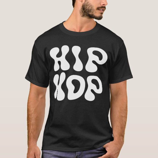 T-shirt Conception de logo de typographie gras Hip Hop T-S (Devant)