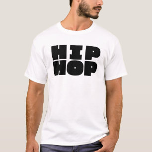 T-shirt conception de logo hip hop gras.