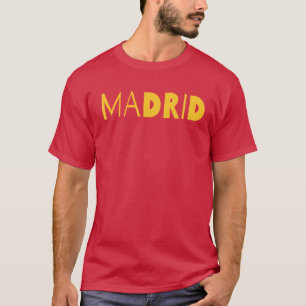 T-shirt Conception de logo typographique de la ville espag