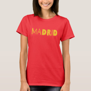 T-shirt Conception de logo typographique de la ville espag