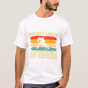 T-shirt Conception de l'oncle de hockey pour l'oncle joueu