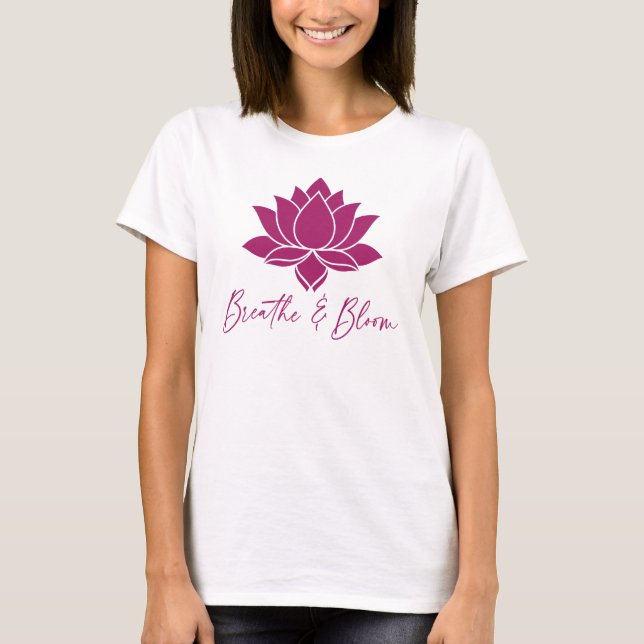 T-shirt Conception de Lotus Respirer & Fleurir (Devant)