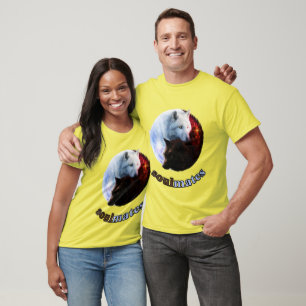 T-shirt conception de loup d'âmes sœurs