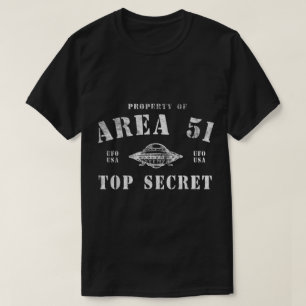 T-shirt Conception de l'OVNI ultra-secret de la zone 51