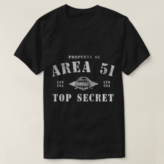 T-shirt Conception de l'OVNI ultra-secret de la zone 51