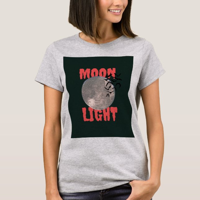 T-shirt Conception de lumière de lune  (Devant)