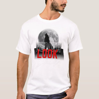 T-shirt Conception de Lune Ne Regarde Jamais En Arrière