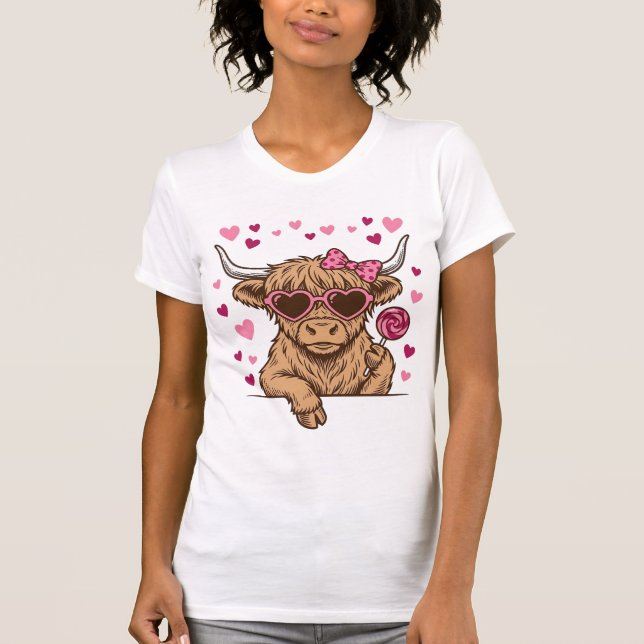 T-shirt Conception de lunettes de soleil de la Saint-Valen (Devant)